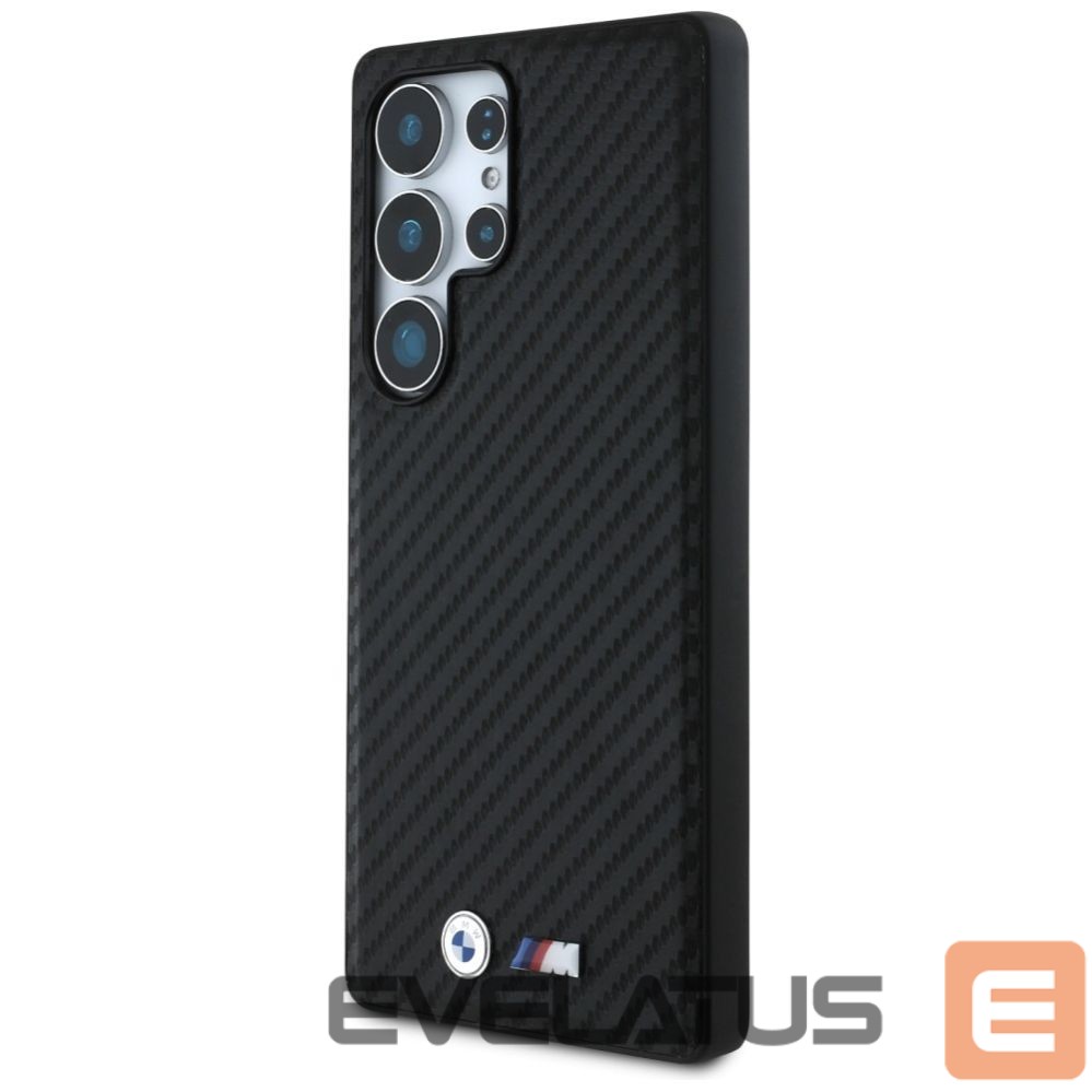 Citas preces BMW BMW Leather Carbon MagSafe Case for Samsung Galaxy S25 Ultra - Black