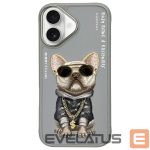 Citas preces Nimmy  Nimmy Glasses Cool Dog iPhone 16 Case - Gray 