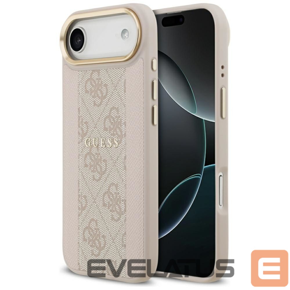 Citas preces Guess Guess 4G Stripe MagSafe Case for iPhone Air - Pink