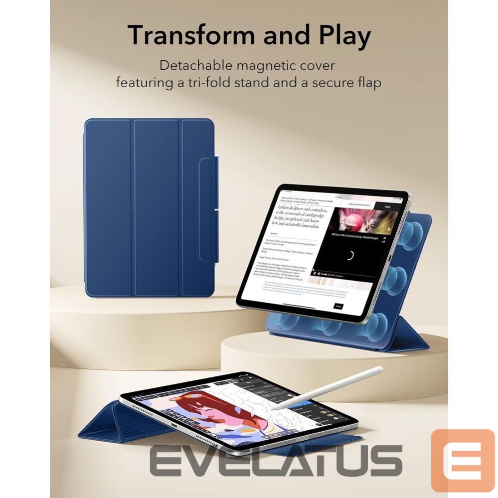 Citas preces ESR ESR Rebound Magnetic Case for iPad Air 10.9" (2020/2022) / 11" (2024/2025/2026) - Navy Blue