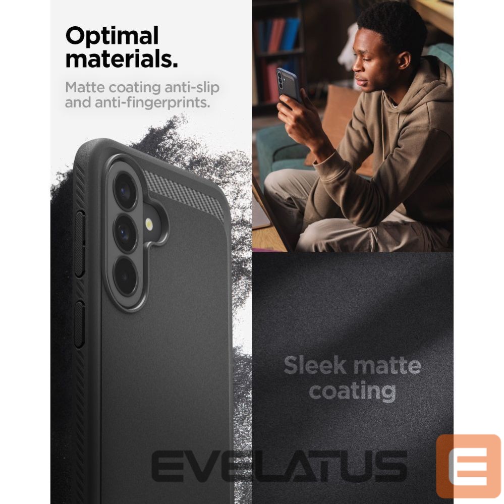 Citas preces Spigen Spigen Rugged Armor Case for Samsung Galaxy A37 5G - Black