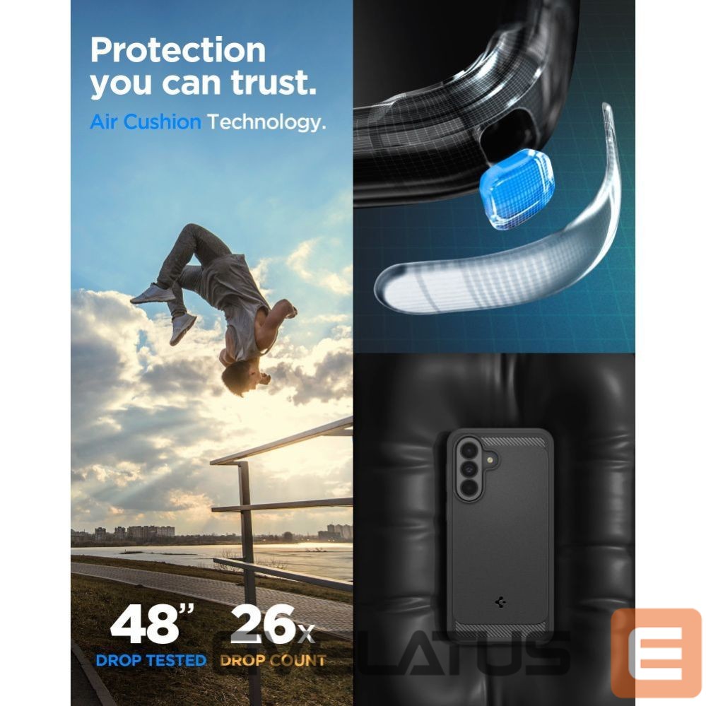 Citas preces Spigen Spigen Rugged Armor Case for Samsung Galaxy A37 5G - Black