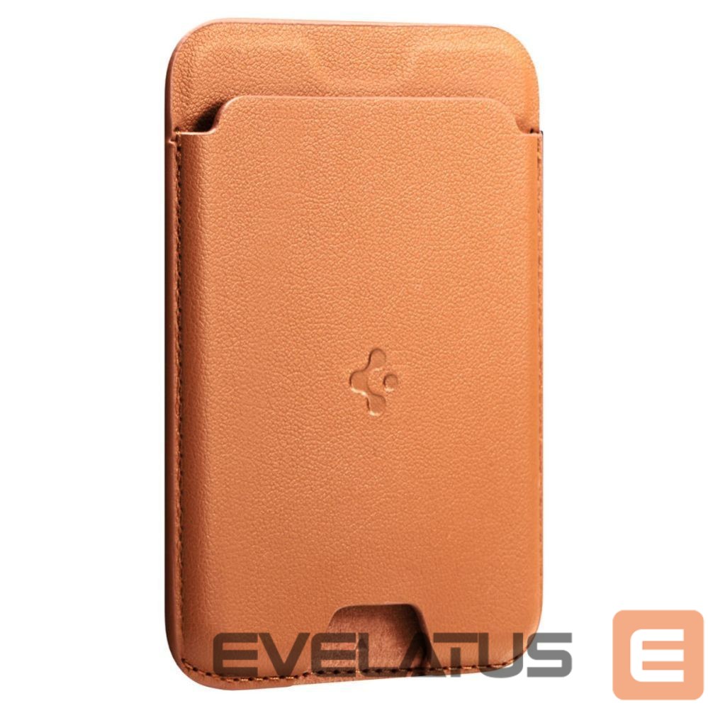 Citas preces Spigen Spigen Valentinus MagSafe Magnetic Phone Wallet - Orange