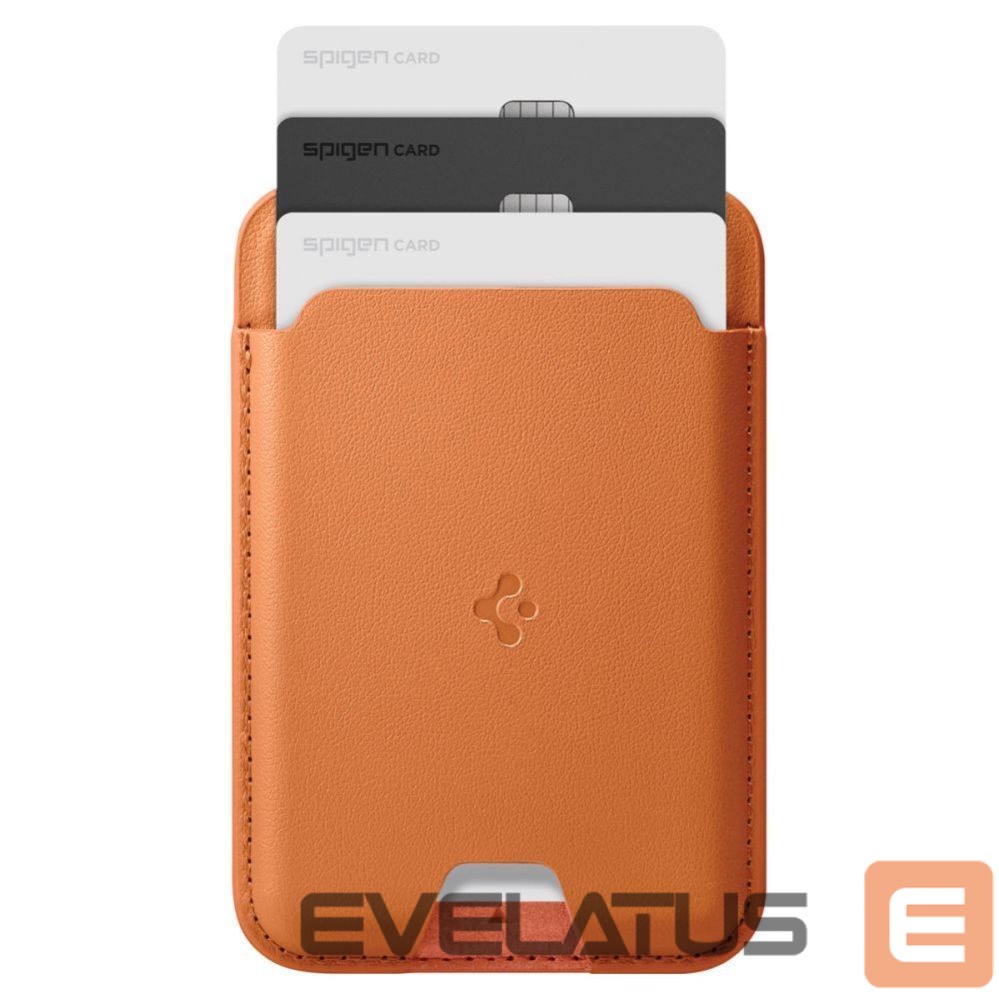 Citas preces Spigen Spigen Valentinus MagSafe Magnetic Phone Wallet - Orange