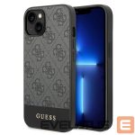 Citas preces Guess  Guess 4G Stripe Collection Case for iPhone 14 / 15 Plus - Gray 