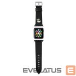 Citas preces Karl Lagerfeld  Karl Lagerfeld Ikonik Saffiano Karl Heads Strap for Apple Watch (38 / 40 / 41 mm) - Black 