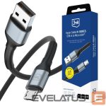 Citas preces 3MK  3mk Hyper Cable N-SERIES USB-A / MicroUSB 3m QC 3.0 5V/2A 10W - black 