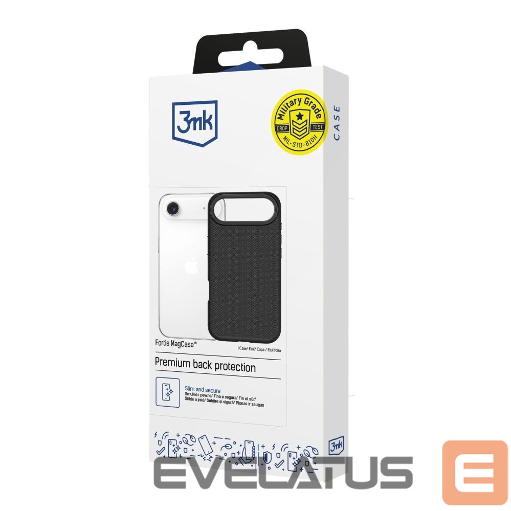 Citas preces 3MK 3mk Fortis MagCase for iPhone Air - Black