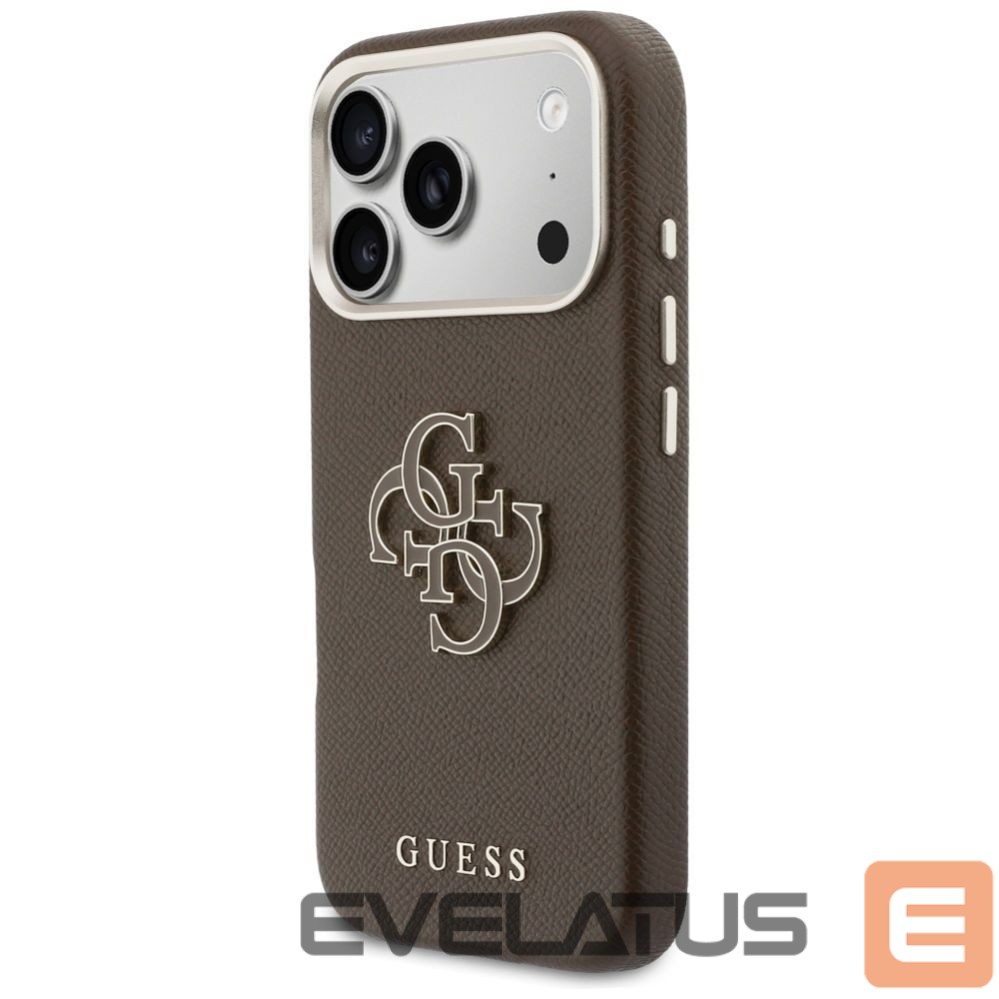 Citas preces Guess Guess 4G Strap Triangle Logo MagSafe Case for iPhone 17 Pro - Pink