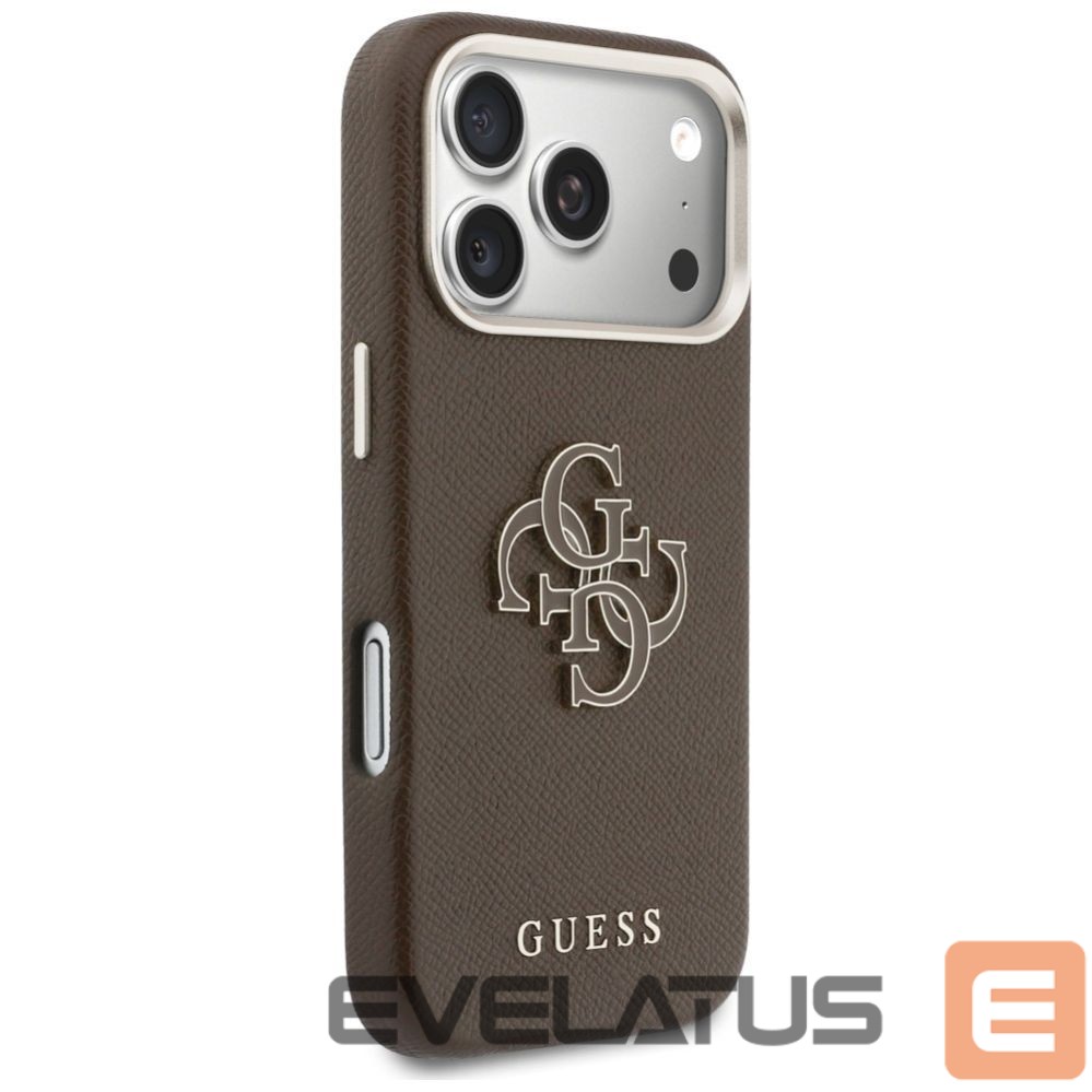 Citas preces Guess Guess 4G Strap Triangle Logo MagSafe Case for iPhone 17 Pro - Pink