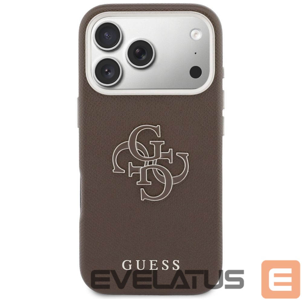 Citas preces Guess Guess 4G Strap Triangle Logo MagSafe Case for iPhone 17 Pro - Pink