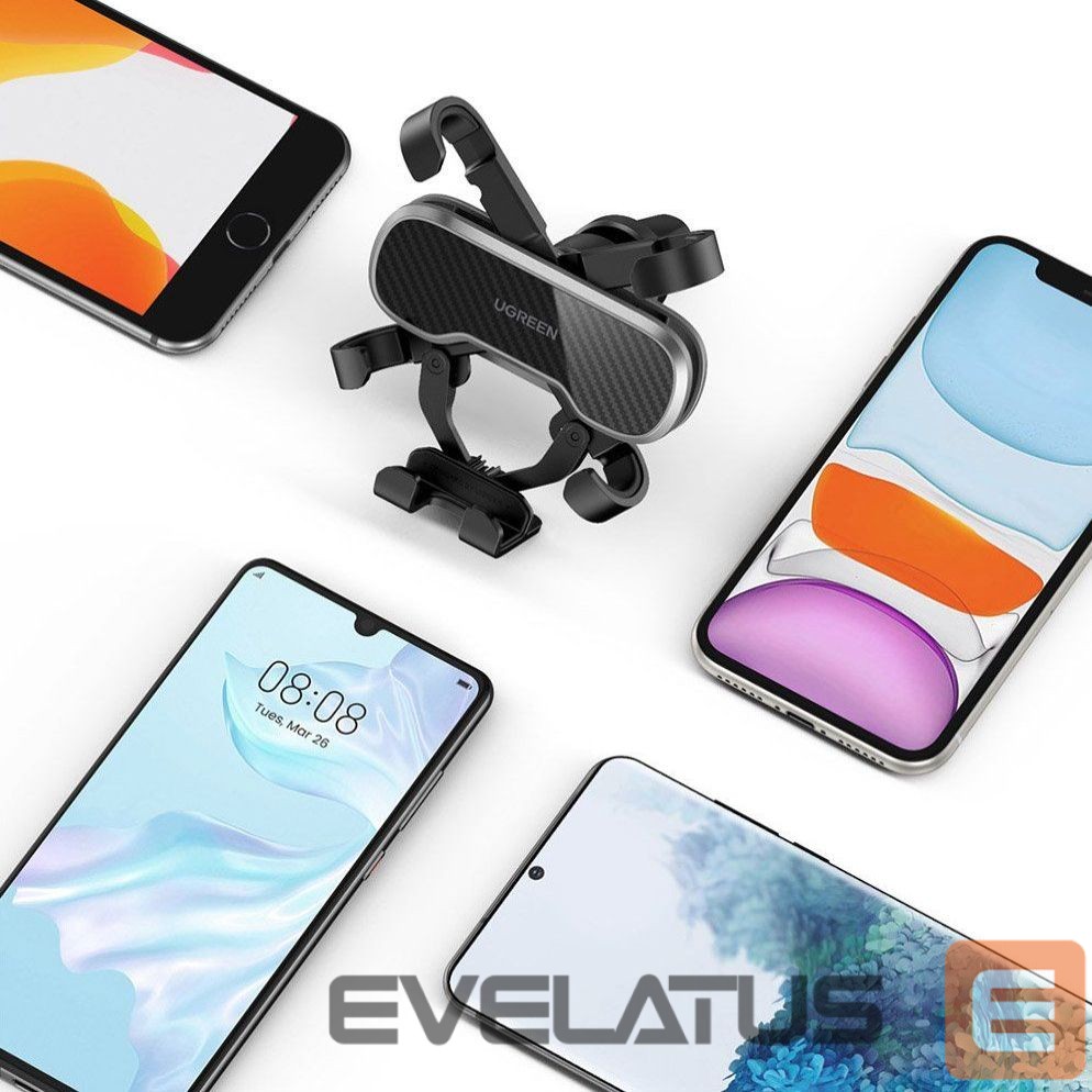 Auto turētājs Ugreen Ugreen gravity car phone holder black (80871)