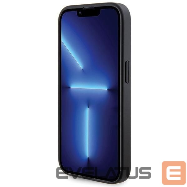 Aizmugurējais vāciņš Guess Guess GUHCP15LPS4DGPK iPhone 15 Pro 6.1" black/black hardcase Strass Metal Logo