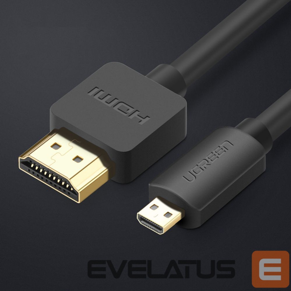 Kabelis Ugreen Ugreen cable Micro HDMI - HDMI cable 3m black (HD127)