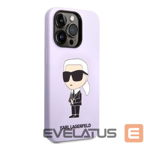 Aizmugurējais vāciņš Karl Lagerfeld Karl Lagerfeld KLHCP14XSNIKBCU iPhone 14 Pro Max 6.7" hardcase purple/purple Silicone Ikonik