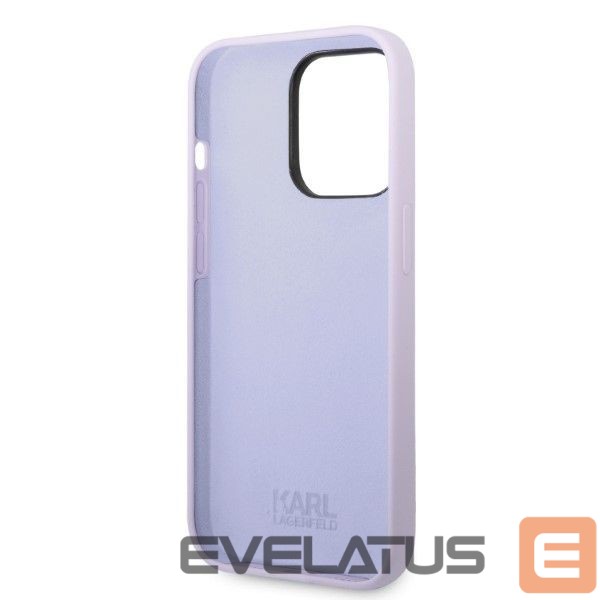Aizmugurējais vāciņš Karl Lagerfeld Karl Lagerfeld KLHCP14XSNIKBCU iPhone 14 Pro Max 6.7" hardcase purple/purple Silicone Ikonik