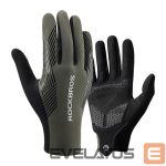 Piederums velosipēdiem Rockbros  Rockbros 16110006002 shock-absorbing cycling gloves size M - green and black 