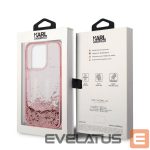 Aizmugurējais vāciņš Karl Lagerfeld  Karl Lagerfeld KLHCP14XLBKLCP iPhone 14 Pro Max 6.7 "pink / pink hardcase Liquid Glitter Big KL 