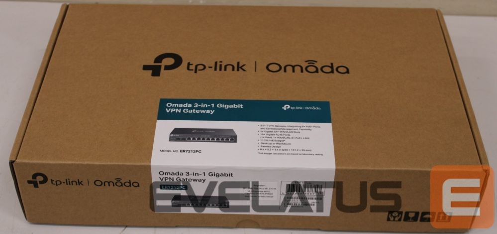 Rūteris TP-Link SALE OUT. Omada 3-in-1 Gigabit VPN Router | ER7212PC | 802.1q | 10/100/1000 Mbit/s | Ethernet LAN (RJ-45) ports 8 | Mesh Support No | MU-MiMO No | No mobile broadband | 24 month(s) | USED, SCRATCHED ON BACK