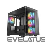 Datoru korpusi Deepcool  Case | CG530U 4F | Black | Midi Tower 