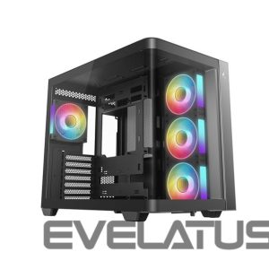 Datoru korpusi Deepcool  Case | CG530U 4F | Black | Midi Tower 