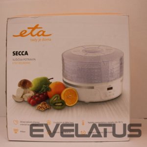 Cita mazā sadzīves tehnika ETA  SALE OUT.  Fruit Dryer | 730190000 Secca | Power 380 W | Number of trays 5 | Integrated timer | White | DEMO 