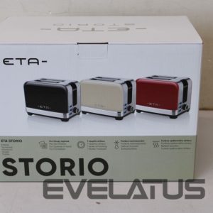 Tosters ETA  SALE OUT.  916690040 STORIO Toaster, Power 930 W, 2 slots, Stainless steel, Beige |  Storio Toaster | 916690040 | Power 930 W | Housing material Stainless steel | Beige | DAMAGED PACKAGING 