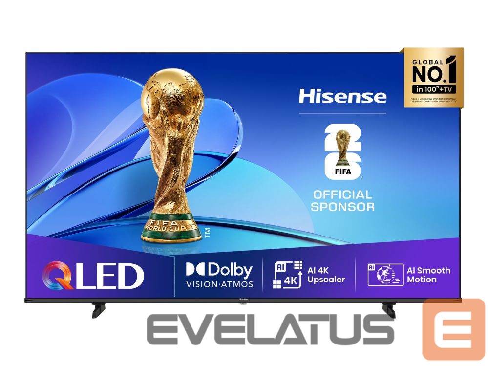 Televizors hisense QLED TV | 75E7Q | 75 | Smart TV | VIDAA | 4K UHD | Black