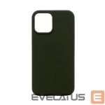Aizmugurējais vāciņš Evelatus Apple iPhone 14 Premium Magsafe Soft Touch Silicone Case Dark Green