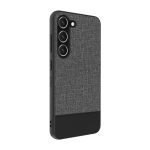 Aizmugurējais vāciņš iLike Samsung Galaxy S23 Plastic Leather Back Cover Gray