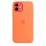 Aizmugurējais vāciņš Apple  Silicone Case with MagSafe for  iPhone 12 mini Kumquat