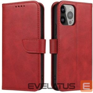 Atveramie maciņi iLike Samsung Galaxy A54 5G cover with flip wallet stand Red