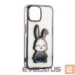 Aizmugurējais vāciņš iLike Apple iPhone 11 Silicone Case Print Desire Rabbit Black