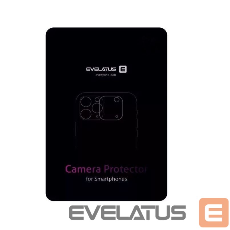 Aizsargstikls Evelatus Apple iPhone 15 Pro / 15 Pro Max Camera Lens Protector Armor Black Titanium