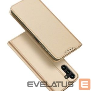 Atveramie maciņi Dux Ducis Samsung A14 5G Flip Card Wallet Stand Gold