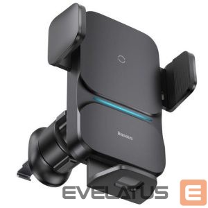 Auto lādētāji Baseus Universal Wisdom induction charger car phone holder Black