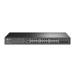 Serveru  - Citi piederumi TP-Link  JetStream L2 Switch TL-SG3428 Web Managed, Rackmountable, SFP ports quantity 4, Power supply type Single, Ethernet LAN (RJ-45) ports 24, 1 × Console Port, 1× Micro-USB Console Port 