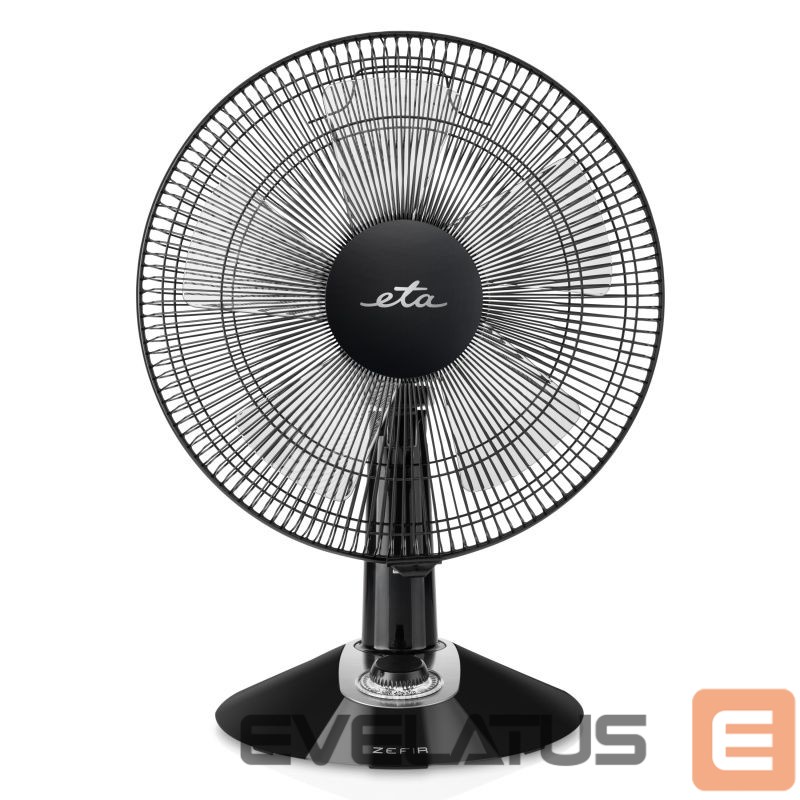 Ventilators ETA Zefir 160790010 Table Fan, Number of speeds 3, 45 W, Oscillation, Diameter 30 cm, Black
