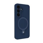 Aizmugurējais vāciņš Evelatus Samsung Galaxy S25 Plus Premium Magnetic with Stand Soft Touch Silicone Case Midnight Blue