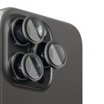 Aizsargstikls Evelatus Apple iPhone 16 Pro / 16 Pro Max Camera Lens Protector Armor Black Titanium