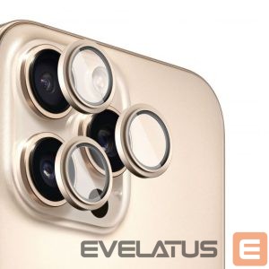 Aizsargstikls Evelatus Apple iPhone 16 Pro / 16 Pro Max Camera Lens Protector Armor Desert Titanium