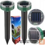 Cita prece iLike  Gardenera Solar Ultrasonic Mole and Rodent Repeller 22.5x6.3cm Set of 2 pcs for Garden and Lawn 