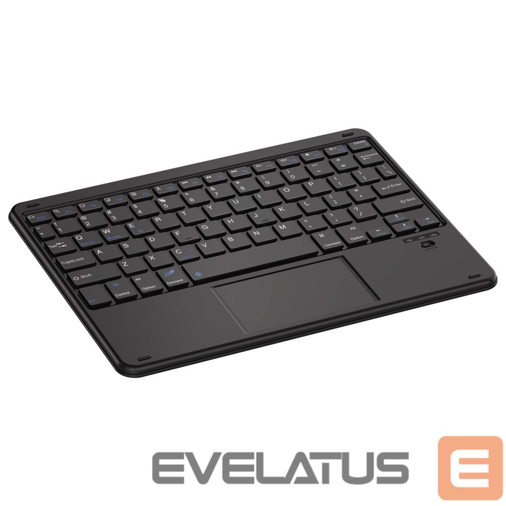 Datora tastatūra Blackview K2 Bluetooth Keyboard Wireless Slim 10" for Tablet & Smartphone, Bluetooth 3.0, 280mAh Battery, Windows / Android / iOS Black