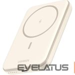 Bezvadu lādētājs Ugreen  Magnetic Power Bank 5000mAh 25207 15W, Wireless, Beige Beige