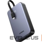 Ārējais akumulators Ugreen  Power Bank 20,000mAh 20W 45762 Built-in Cable Grey
