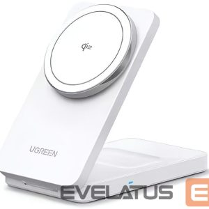 Bezvadu lādētājs Ugreen  Wireless Charger 2in1,20W,Qi2 45057 iPhone, AirPods White