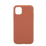 Aizmugurējais vāciņš Connect Apple iPhone 11 Premium Magsafe Soft Touch Silicone Case New Function Saddle Brown