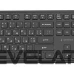 Datora tastatūra Gembird  KEYBOARD +MOUSE WRL CYRILLIC/BK KBS-WPS-01-CYRL 