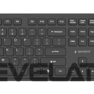 Datora tastatūra Gembird  KEYBOARD +MOUSE WRL ENG/BK KBS-WPS-01 