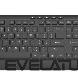 Datora tastatūra Gembird  KEYBOARD MULTIMEDIA USB ENG/BLACK KB-MCH-05 